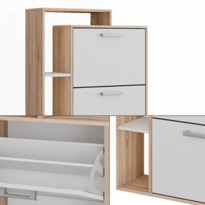 Banc pour chaussures Iker 80x45cm Sonoma Vicco - Maison