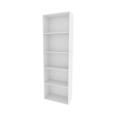 Vicco Bibliothèque Blanc 60x190cm avec 5 compartiments