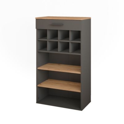 Vicco Casier à vin Chêne doré/anthracite 60x106cm