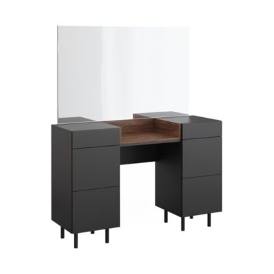 Vicco Coiffeuse Anthracite 120cm avec miroir