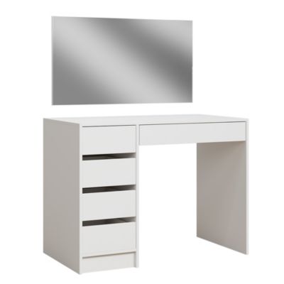 Vicco Coiffeuse Blanc 100cm avec 5 tiroirs