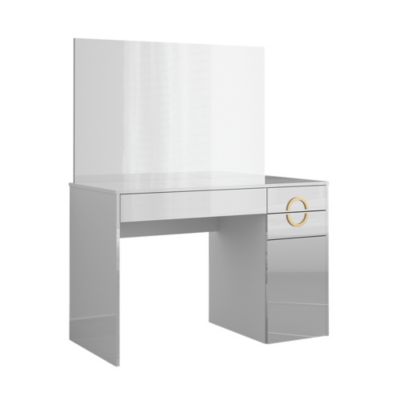 Vicco Coiffeuse Blanc 115cm avec miroir
