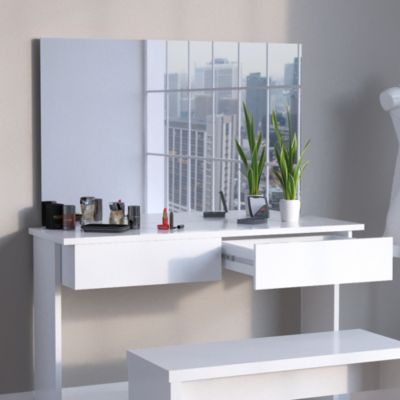 Vicco Coiffeuse Blanc 120cm sans miroir