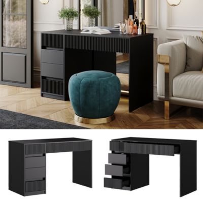 Vicco Coiffeuse Noir 120cm sans miroir