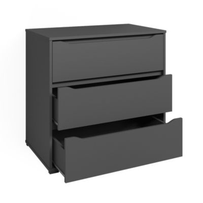 Vicco Commode avec tiroirs Anthracite 48x77.6cm avec 3 tiroirs