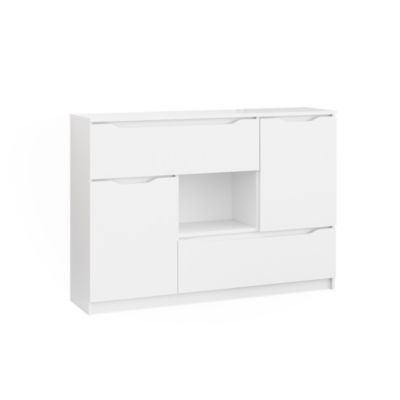 Vicco Commode avec tiroirs Blanc 30x84cm