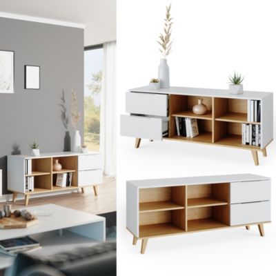 Vicco Commode avec tiroirs Blanc 40x61cm