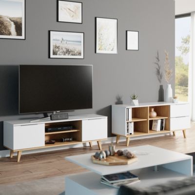 Vicco Commode avec tiroirs Blanc 40x61cm