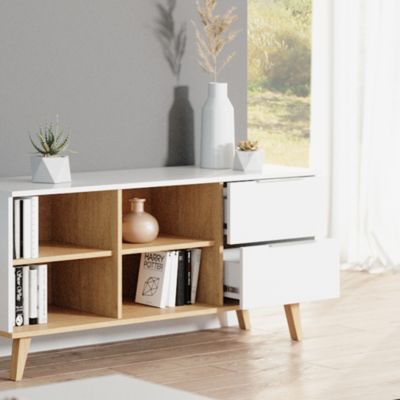 Vicco Commode avec tiroirs Blanc 40x61cm