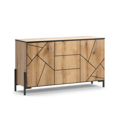 Vicco Commode avec tiroirs Chêne 124x69.6cm