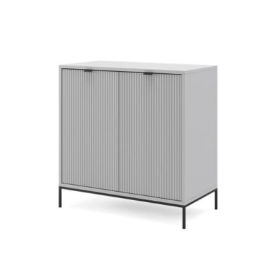 Vicco Commode avec tiroirs Gris 42x81.2cm avec 2 portes