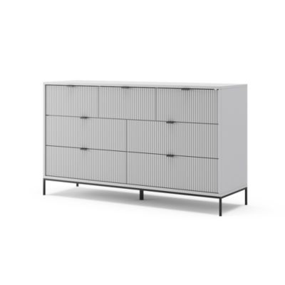Vicco Commode avec tiroirs Gris 42x81cm