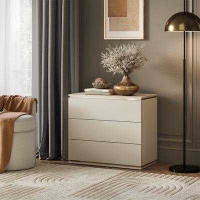 Vicco Commode avec tiroirs Or 80x70cm avec 3 tiroirs