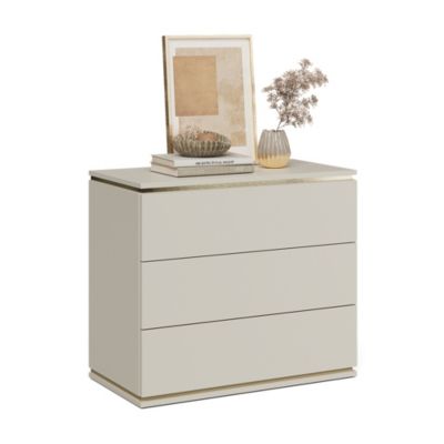 Vicco Commode avec tiroirs Or 80x70cm avec 3 tiroirs