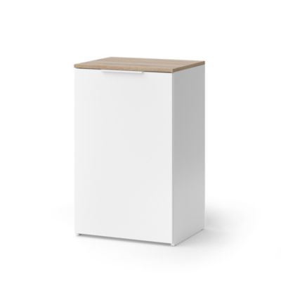 Vicco Commode Blanc 50x80cm avec étagère