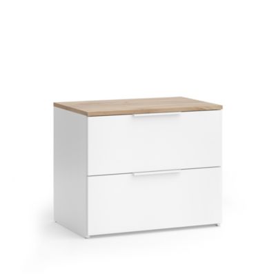 Vicco Commode Blanc/Sonoma 40x50cm avec porte