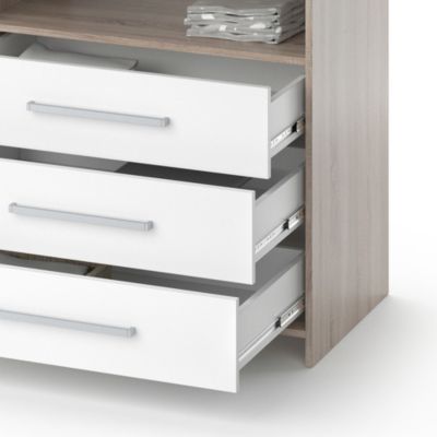 Vicco Commode à langer Blanc/Sonoma 113x100cm
