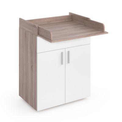 Vicco Commode à langer Blanc/Sonoma 75x100cm