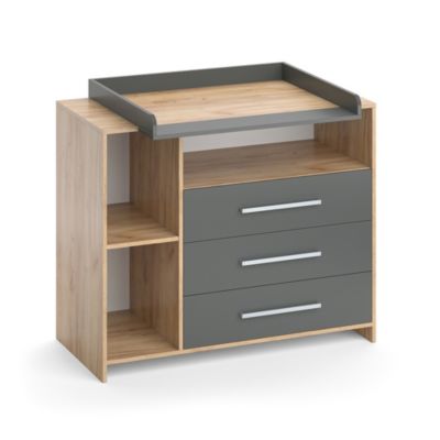 Vicco Commode à langer Chêne de force doré 113x100cm