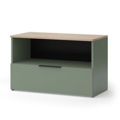 Vicco Commode Vert 80x50cm avec 1 compartiment fermé