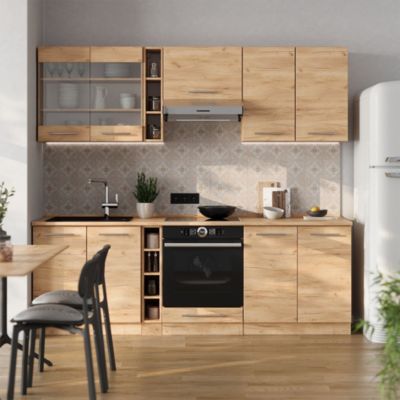 Vicco Cuisine Chêne de force doré 235cm sans PT