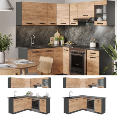 Vicco Elément haut de cuisine Anthracite campagne 60 cm, R-Line