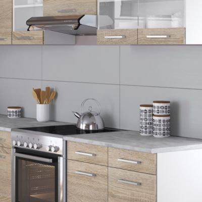 Meuble d'angle R-Line Blanc Haute brillance 86cm , PT Anthracite Vicco | Blanc Haute brillance