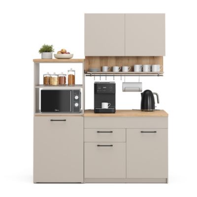 Vicco Cuisine Grège 160cm avec table extensible