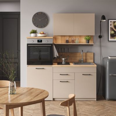 Vicco Cuisine Grège 160cm avec table extensible