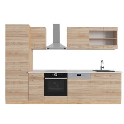 Vicco Cuisine Sonoma/Chêne doré 300cm , PT Marbre
