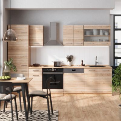 Vicco Cuisine Sonoma/Chêne doré 300cm , PT Marbre