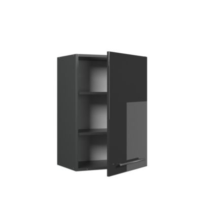 Meuble de cuisine, élément haut, élément bas, cuisine intégrée,anthracite, VICCO