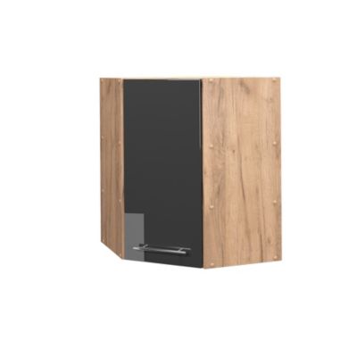Vicco Elément haut de cuisine Anthracite Haute brillance 57cm