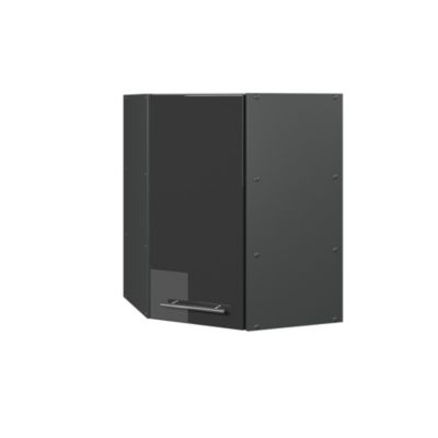 Vicco Elément haut de cuisine Anthracite Haute brillance 57cm