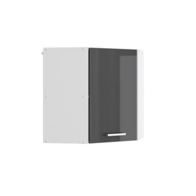 Vicco Elément haut de cuisine Anthracite Haute brillance 57cm