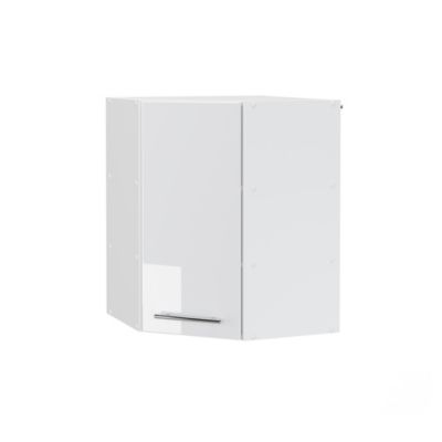 Vicco Elément haut de cuisine Blanc Haute brillance 57cm