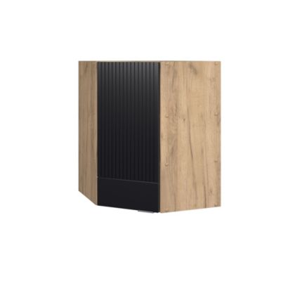 Vicco Elément haut de cuisine Noir rayé 57cm