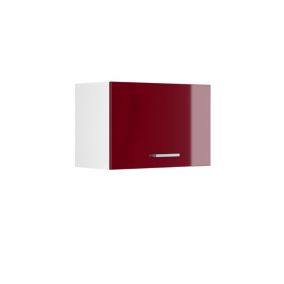 Vicco Elément haut de cuisine Rouge bordeaux Haute brillance 60cm Plat