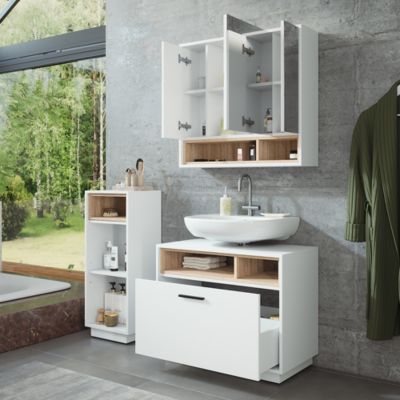 Armoire de salle de bain Maris Blanc 56.1 x 190 cm Vicco