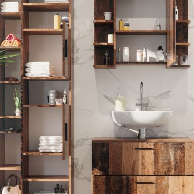 Meuble De Salle De Bain Vicco ILIAS - Armoire Et Vasque Goldkraft/Anthracite