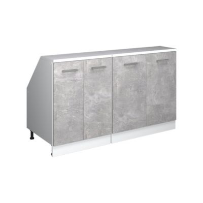 Vicco Ensembles de meuble de rangement sous pente Béton 140cm Lot de 2 caissons 60 cm de profondeur