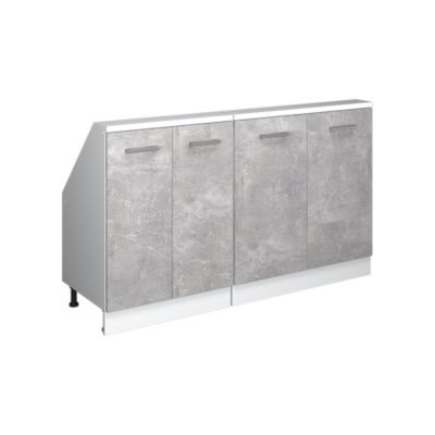 Vicco Ensembles de meuble de rangement sous pente Béton/blanc Lot de 2