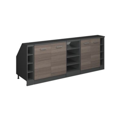 Vicco Ensembles de meuble de rangement sous pente Gris noble 210cm Lot de 5 caissons 60 cm de profondeur