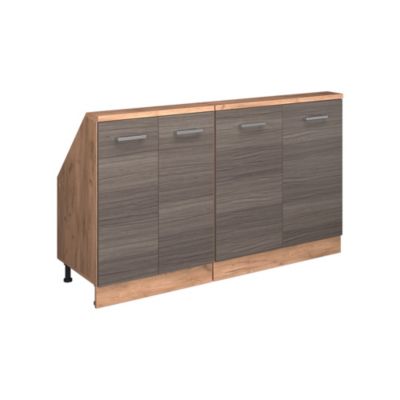 Vicco Ensembles de meuble de rangement sous pente gris noble/chêne doré Lot de 2