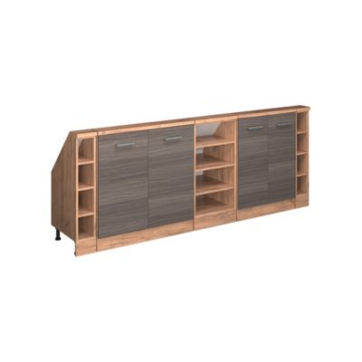 Vicco Ensembles de meuble de rangement sous pente gris noble/chêne doré Lot de 5