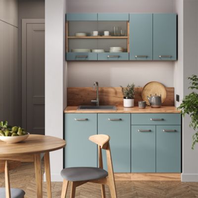 Vicco Façade de cuisine Bleu-gris 59.2x71.3cm façade de meuble pour meuble bas