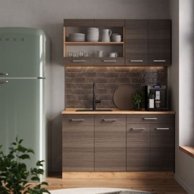 Vicco Façade de cuisine Gris noble 29.6x71.3cm façade de meuble pour meuble bas coulissant
