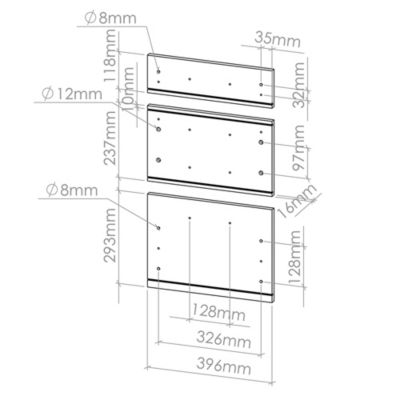 Vicco Façade de cuisine Gris noble 39.6x70.4cm façade de meuble pour meuble bas à tiroirs