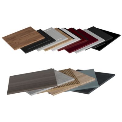 Vicco Façade de cuisine Gris noble 39.6x70.4cm façade de meuble pour meuble bas à tiroirs
