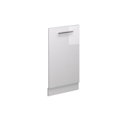 Vicco Façade de lave-vaisselle Blanc Haute brillance 45cm sans PT